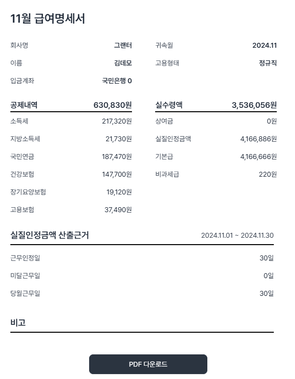 급여명세서 과태료 피하고 싶으신 분들 주목!